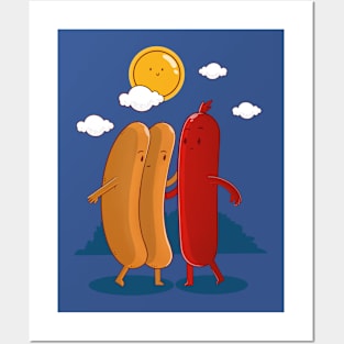 Dancing Hotdog Posters and Art